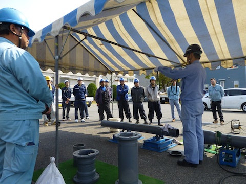 新耐震継手 GX型ダクタイル鋳鉄管の技術講習（実技）